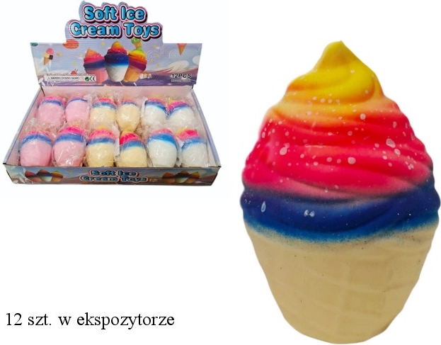 Antistress pallina da schiacciare a forma di gelato