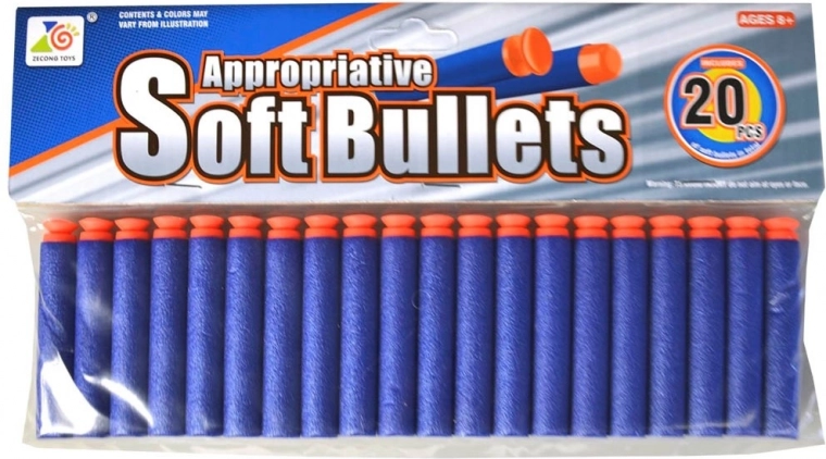 Proiettili con ventosa 20 pz per giocattoli