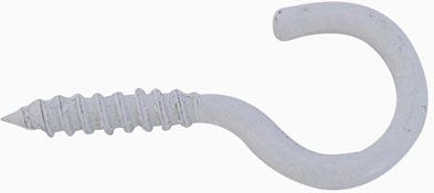 Occhiello aperto con filettatura 40 mm bianco (50 pz)