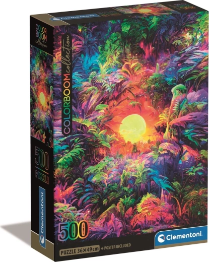 Puzzle 500 Compact – alba psichedelica nella giungla