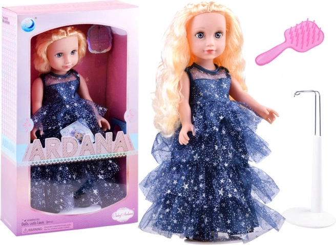 Bambola ARIANA con abito da ballo stellato