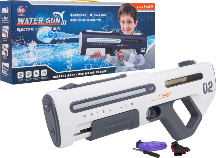 Pistola ad acqua elettrica bianca