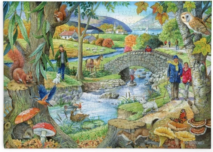 Puzzle HOP Passeggiata lungo il fiume, 250 pezzi grandi