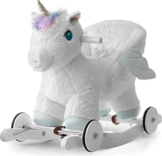 Unicorno a dondolo con melodia e ruote Milly Mally Polly