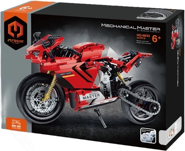 Mechanical Master kit di costruzione moto stradale rossa (557 pezzi)