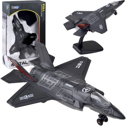 Aereo militare in metallo F-25 con suoni e luci – Cy