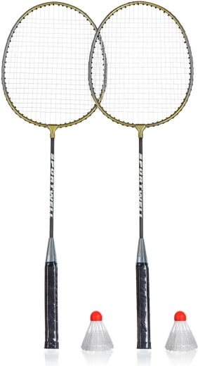 Set da badminton con 2 racchette e 2 volani