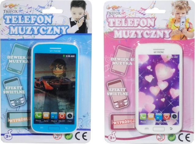 Telefono smart per bambini a batteria con luci e suoni