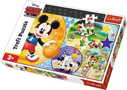 Puzzle maxi 24 pezzi – MICKEY MOUSE: è l’ora dello sport