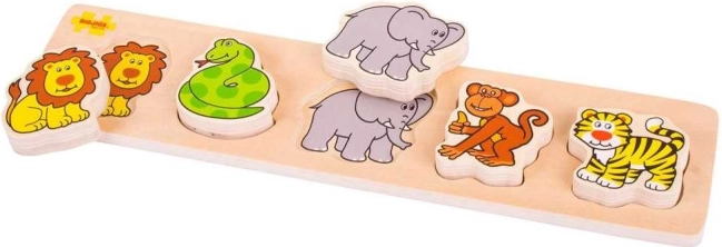 Puzzle safari in legno Bigjigs Baby