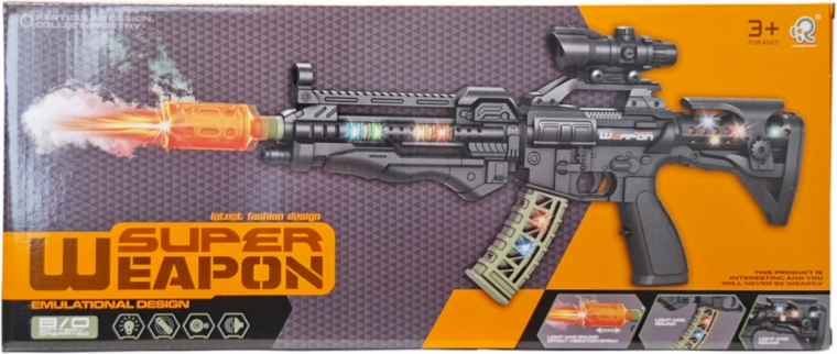 Giocattolo – fucile fumogeno con luci e suoni