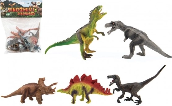 Set di dinosauri in plastica 15–18 cm, 5 pz