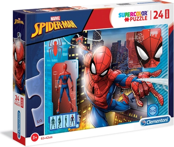 Puzzle 24 pezzi Maxi Super Color Spider-Man