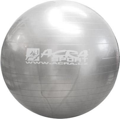 Palla da ginnastica ACRA 55 cm argento - 1 pezzo