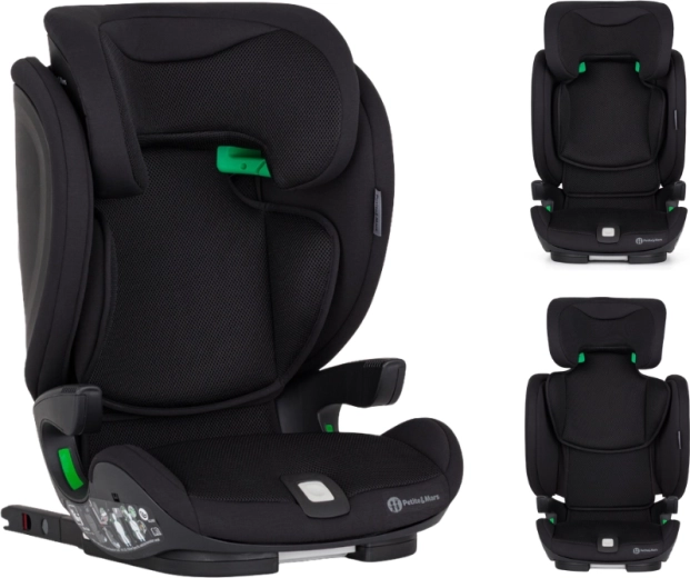 Petite&Mars seggiolino auto Elite Fix Pro i-Size Coal black air 100–150 cm (15–36 kg)