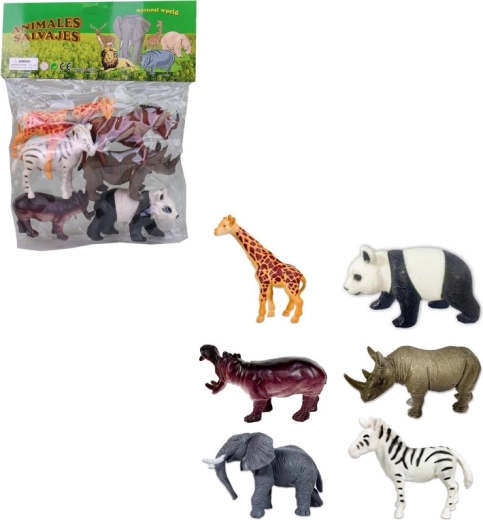 Animaletti safari in sacchetto (6 pz)
