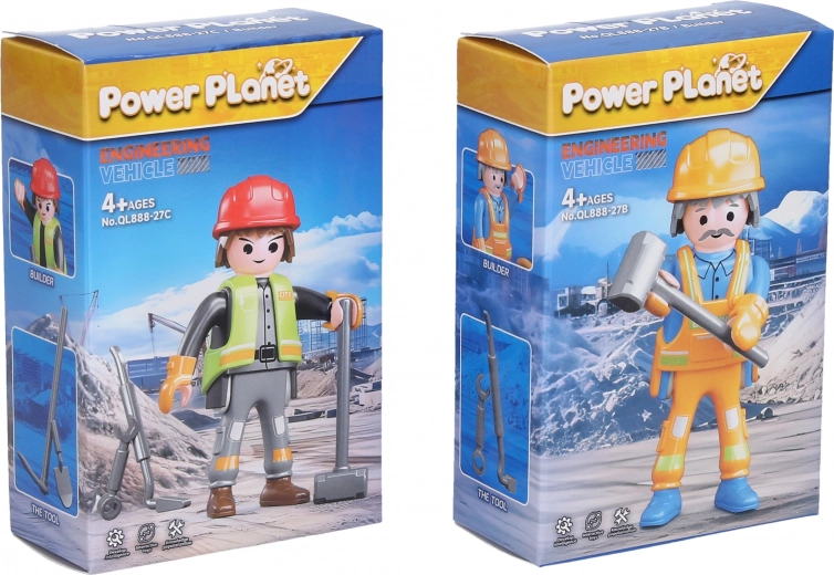 Figura operaio da costruzione 7 cm