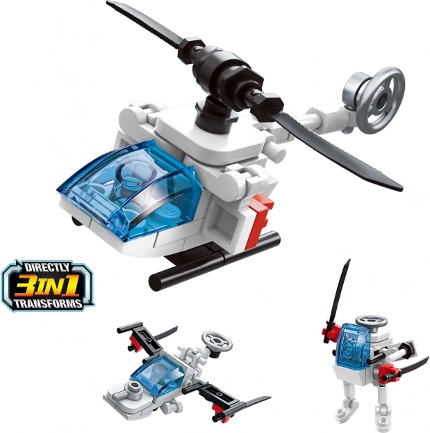 Qman Trans 3v1 Vrtulník Set di costruzioni