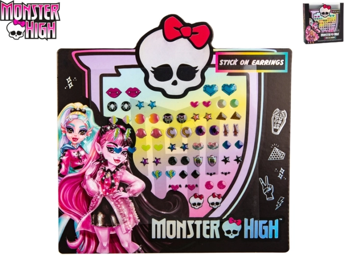 Orecchini adesivi MONSTER HIGH – set di 24 pezzi per bambini