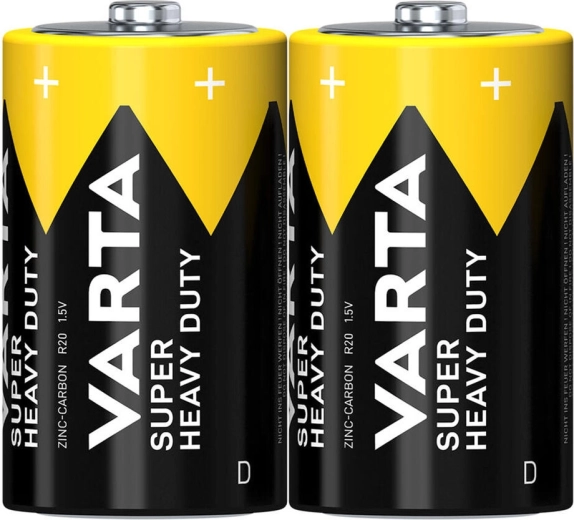 VARTA SuperLife D R20 batterie zinco-carbone 1,5 V (2 pz)