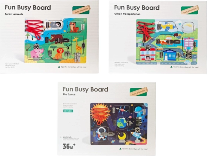 Tavola sensoriale in legno – giocattolo educativo