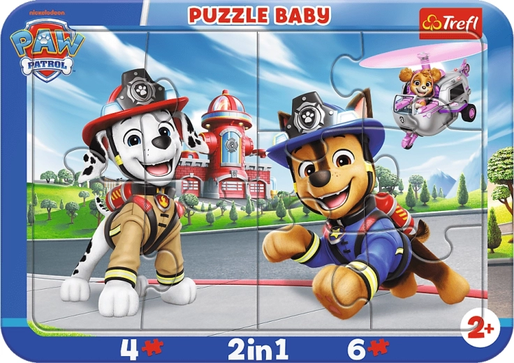 Puzzle baby Trefl Paw Patrol: amici 2 in 1 (10 pezzi)