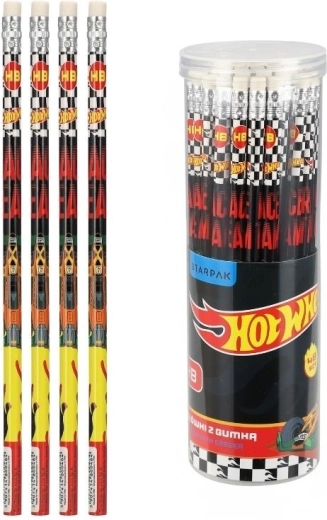 Matita con gomma Hot Wheels HB - 1 pezzo