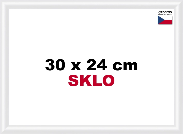 Cornice in plastica 30 × 24 cm – bianca