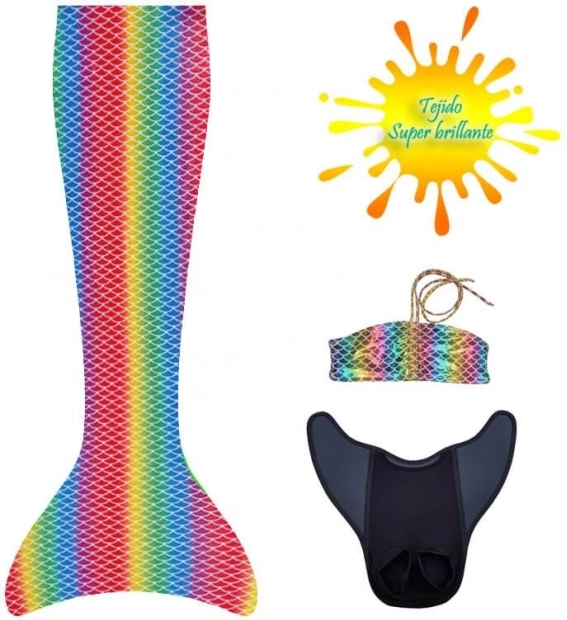 Monopin Aquaris con motivo Hawaii e bikini