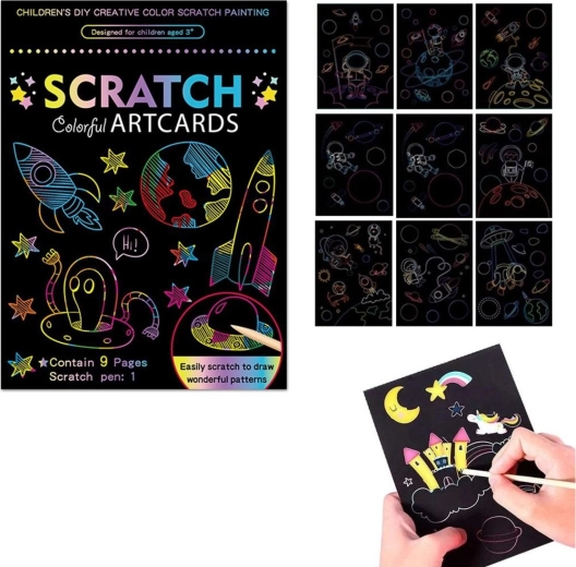 Carta scratch colorata Cosmo