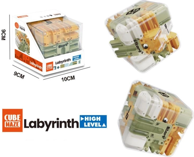 Cubo labirinto 3D per gioco di logica