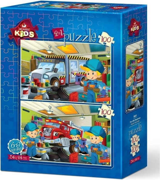 Puzzle Piccoli riparatori 2x100 pezzi