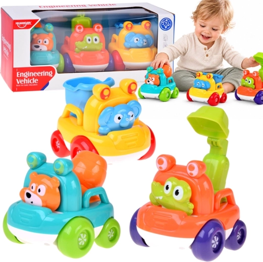 Set di veicoli da costruzione per bambini dai 18 mesi