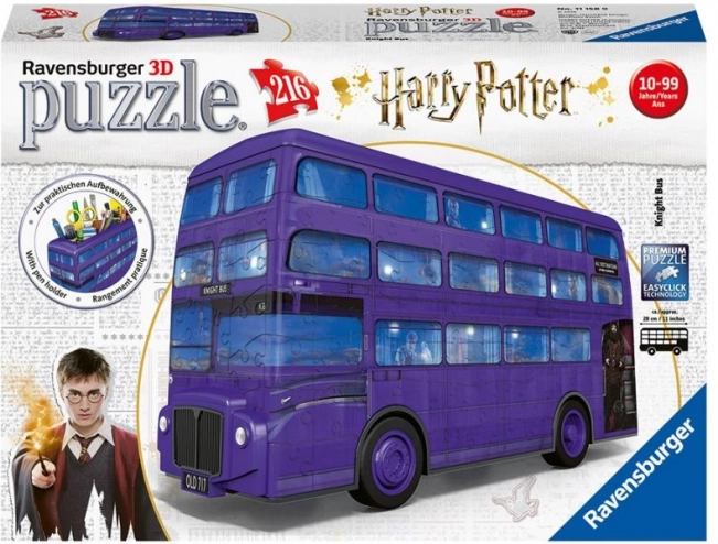Puzzle 3D Harry Potter Autobus Magico 216 pezzi