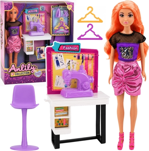 Anlily stilista – bambola con atelier di cucito e accessori