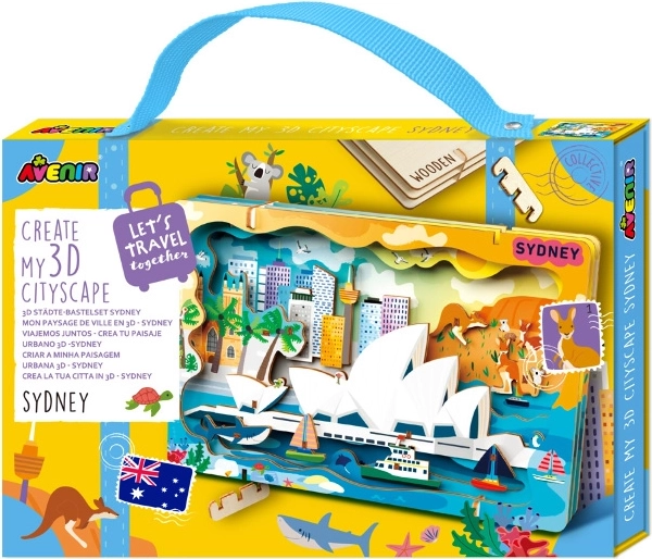 Puzzle 3D in legno – paesaggio urbano di SYDNEY