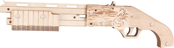 Woodcraft puzzle 3D in legno arma a elastici Mossberg
