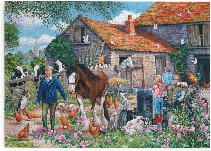 Puzzle La fattoria di MacDonald con 500 pezzi grandi