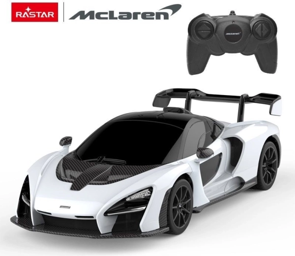 Auto RC McLaren Senna Rastar 1:24 bianca - 1 pezzo