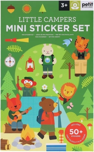 Petit Collage mini adesivi riutilizzabili Piccoli campeggiatori