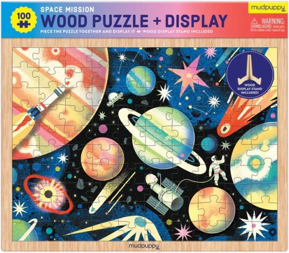 Puzzle in legno missione spaziale 100 pezzi MUDPUPPY
