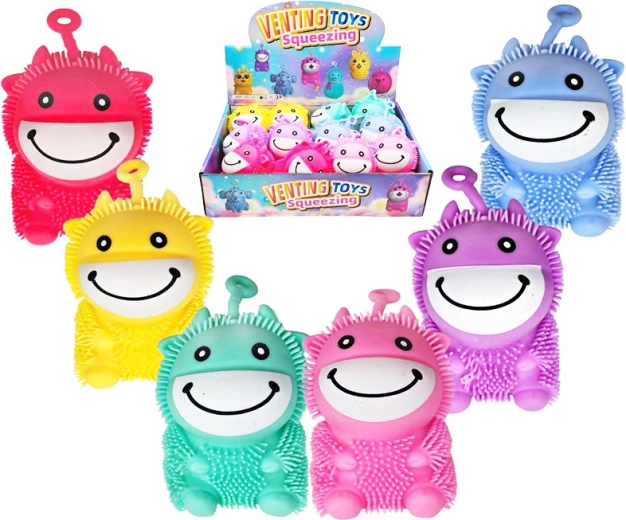 Mucca schiacciabile con luce – antistress per bambini