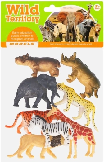 Set di figurine di animali selvatici - 8 pezzi