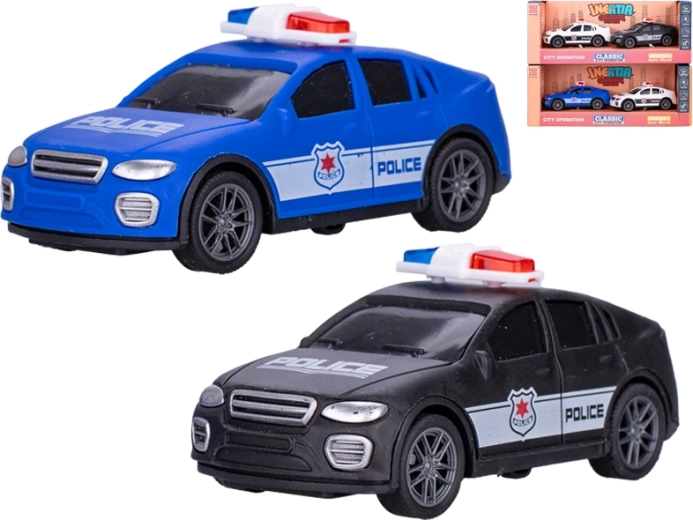 Set di automobiline della polizia a retrocarica 10 cm – 2 pezzi