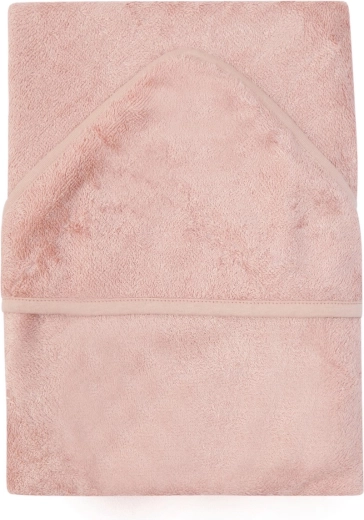 Asciugamano con cappuccio Timboo XXL 95 × 95 cm misty rose