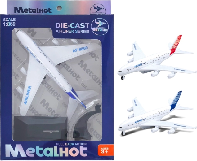 Modellino di aereo in metallo Airliner MetalHot 1:860 con retrocarica
