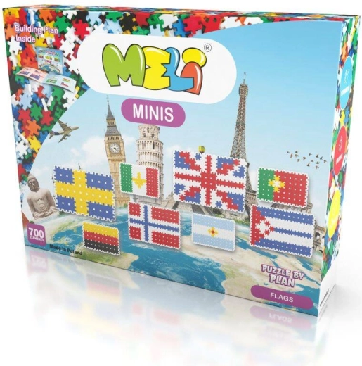 Stavebnice Meli Minis Flags 3v1 – 700 dílků