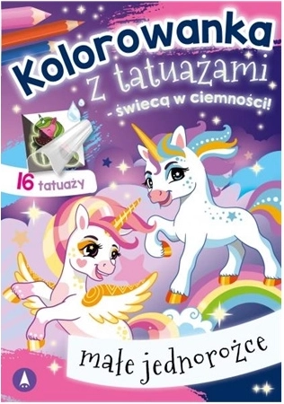 Tatuaggi lavabili che si illuminano al buio – piccoli unicorni