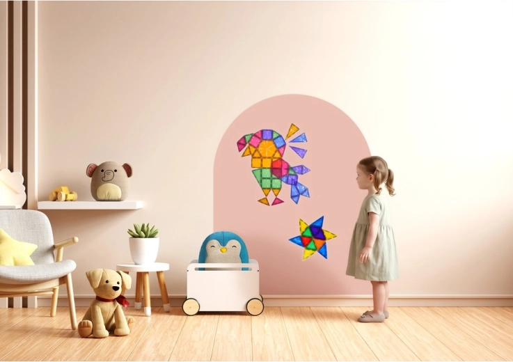 Pellicola magnetica da parete Cleverclixx Soft Nude 95 × 75 cm