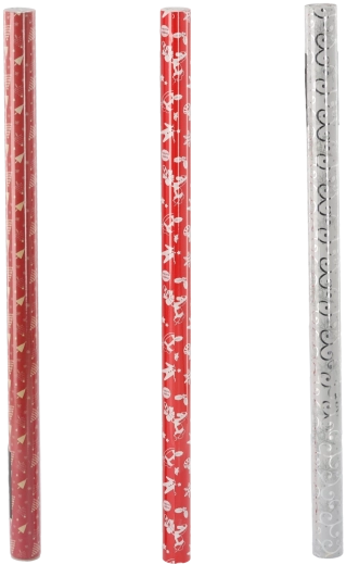 Carta da regalo natalizia 70 × 200 cm, mix di motivi